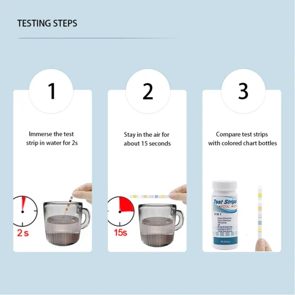 50/100pcs Water Test PH Strips Multipurpose Water Tester Paper High Precision - Image 2